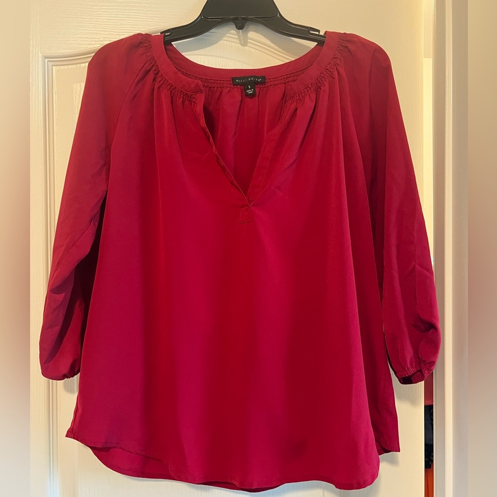 Women’s Willi Smith Red Blouse, S